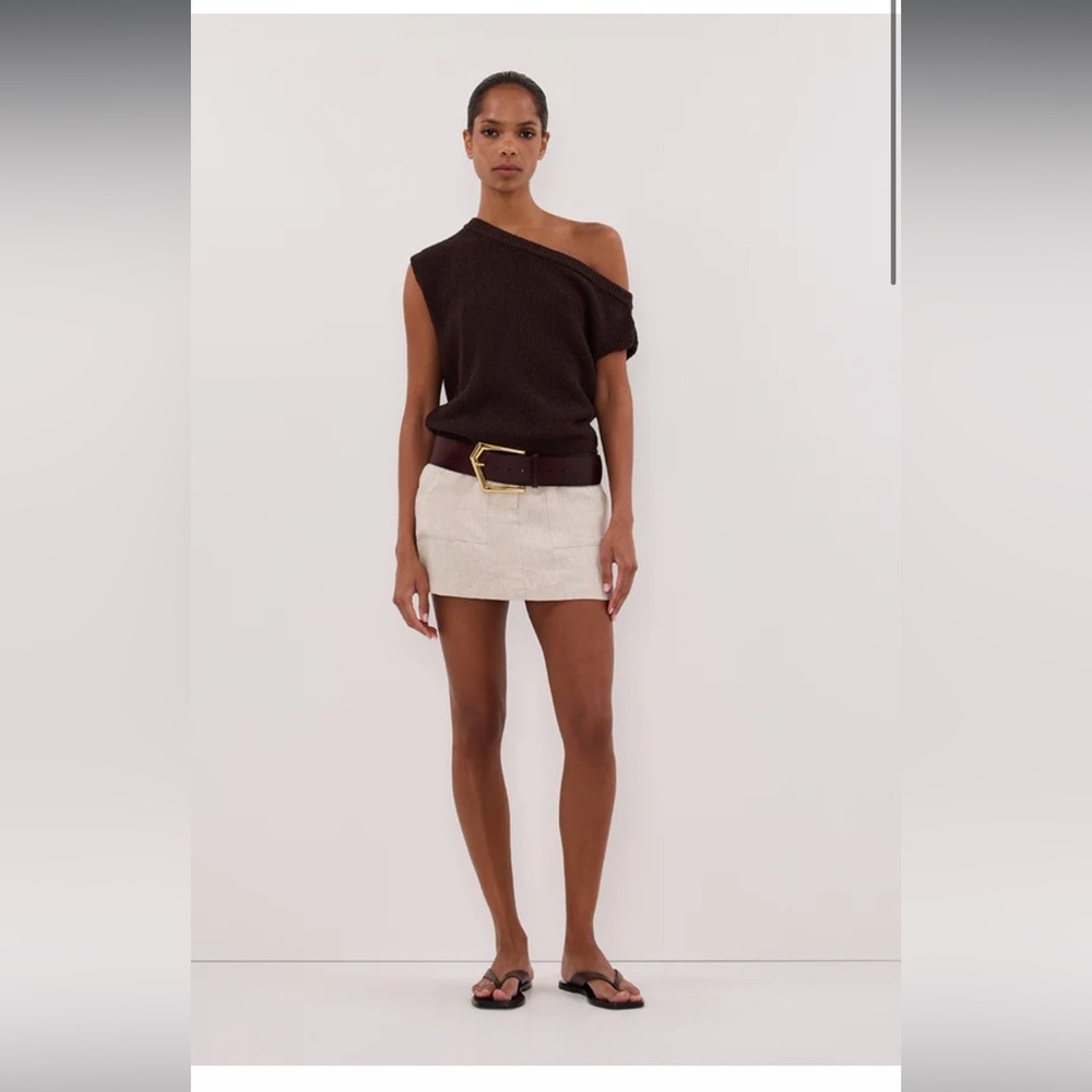 DISSH Eva Natural Linen Skort